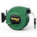 Price comparison product image AUTLEAD Garden Hose Reel with 20M Hose, Adjustable 7-in-1 Spray Nozzle, Automatic Rewinding Wall-mounted Reel, with 2 Spray Nozzles, Suitable for Terraces, Balconies and Garden-WHR01A