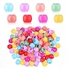 Hair Beads, 100 Pcs Rainbow Mini Hair Clips Braid Clips, Plastic Tiny Hair Claw Clips Cute Candy Colors Hair Decorations Colorful Beads Clip Wear Hair Accessories for Women and Girls (Mixed Colors)