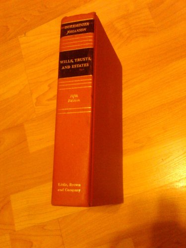 Wills, Trusts, and Estates (Law School Casebook... 0316195227 Book Cover
