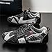 High Top Lace Up Cleats Soccer for Mens Fashion Indoor Football Shoes Non-Slip Running Training Rugby FG Athletic for Outdoor Turf Lacrosse Sports Shoes (Black,8.5)
