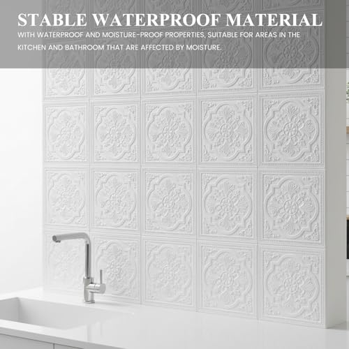 Azulejos de techo florales para tapar manchas de humedad sin hacer obras 3