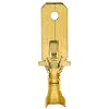 Baomain 1/4 Male Spade Quick Splice Crimp Terminals 6.3mm Crimp Connector Non Insulated Pack of 100
