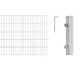 Produktbild Alberts 643720 Doppelstabmattenzaun als 12 tlg. Zaun-Komplettset | verschiedene Längen und Höhen | feuerverzinkt | Höhe 100 cm | Länge 10 m