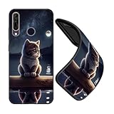 JEZSTHAI Schutzhüllen für Handy Wiko View 3 Pro Hülle Silikon Fallschutz Muster Design Handyhülle,Ultra Dünn Flexible Stoßfeste Bumper Hülle,Weiche Anti-Kratzt Rückseite,B05