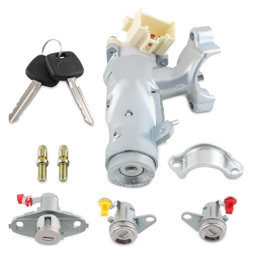 maXpeedingrods Ignition Switch Lock Cylinder with Bracket Keys Left &