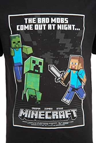 Minecraft Boys Creeper & Characters 3 Pack T-Shirt Setblack/Gray Heather/Blue8 #TOP5