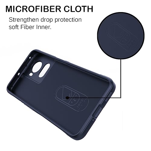 Image of Back Cover for OnePlus 10R 5G | Full Camera Protection | Liquid Silicon Case | Flexible Bumper Case for OnePlus 10R 5G (Dark Blue)