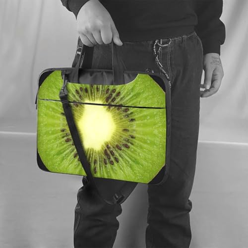 Bolsa para laptop para hombre y mujer Kiwi Slice Print maletín con asa de hombro 2