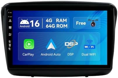 SXAUTO Android 16 IPS Car Stereo For Mitsubishi Pajero Sport 2 L200 (2008-2016) - 4G+64G - Wireless CarPlay/Android Auto - Rear Camera - 9 Inch 2 Din DAB Steering Wheel Fast-boot DSP Bluetooth WIFI