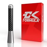 CK Formula 3 Inch Silver Carbon Fiber Antenna for Truck, Truck Antenna, Universal Car Antenna Replacement, Truck Accessories Upgrades, 1 Pack