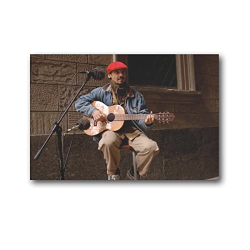 LINBAI Poster du chanteur espagnol Manu Chao (7) - Impression sur toile - Poster esthétique - 20 x 30 cm