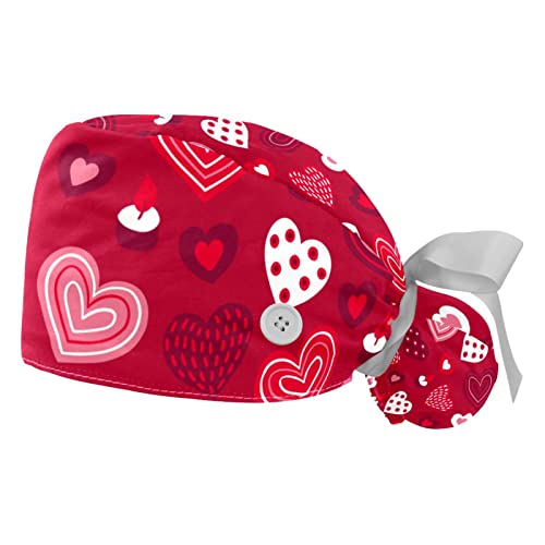 Chapeaux bouffants mignons JDEZ casquettes de travail réglables unisexe
