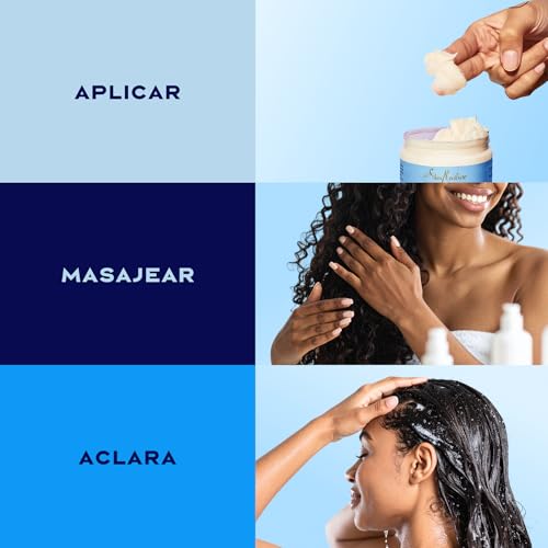 SheaMoisture Mascarilla Capilar Hydrate & Repair con Miel de Manuka y Yogur - Poder Proteínico Hidratante - Cabello Seco y Dañado - Con Aceite de Baobab y Manteca de Karité - Sin Sulfatos - 1 x 355 ml - imagen 6