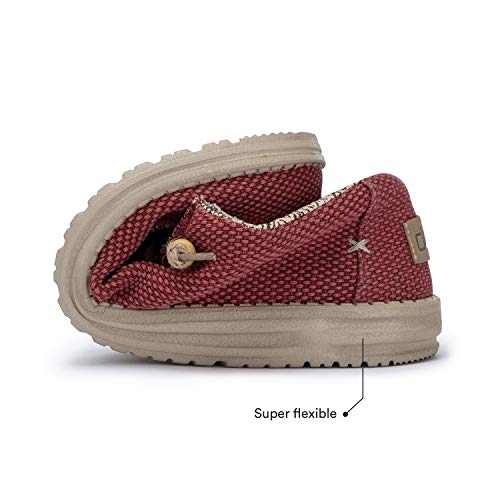 Image of Hey Dude Men's Moccasin, Pompeian Red, 13