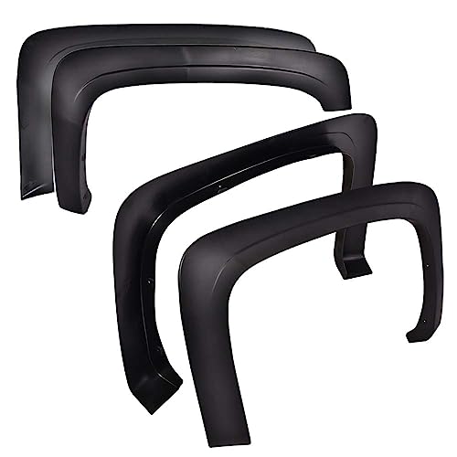 G-PLUS Silverado Fender Flares with 78.0"/97.6" Standard & Long Bed, Fit Chevy Silverado 1500/2500HD/3500HD 2007-2013 & 2007 Silverado New Body Style Only (Not Fit GMC Sierra & Dually Models