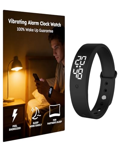 RITHEM vibrating alarm clock watch