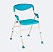 IW.HLMF Höhenverstellbarer Badehocker und Duschstuhl, klappbarer Sicherheitswannen-Duschsitz, blau, für, Kinder, Schwangere, Behinderte, Badehocker, Badezimmer