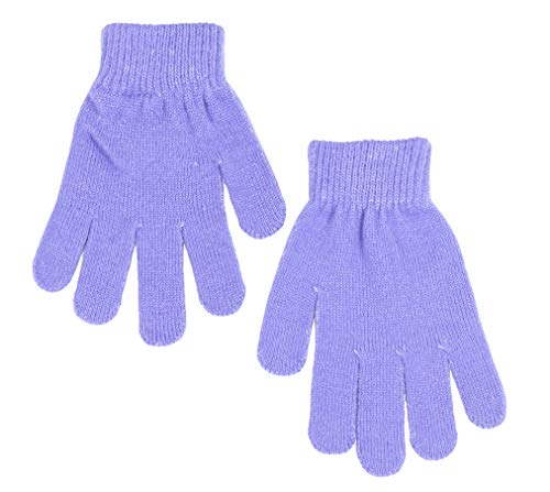 Disney Little Girl's Frozen Winter Hat and Glove Set, Purple, Age 4-74