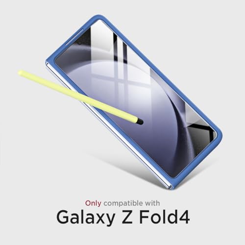 Coque Samsung Z Fold 4 avec stylet S et protège-écran bleu ciel