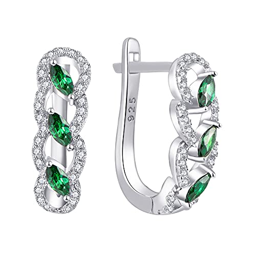 Jo Wisdom Pendientes Aro De Plata 925 Mujer Con Circonita Cúbica Aaa Jo Wisdom Pendientes Aro De Plata 925 Mujer Con Circonita Cúbica Aaa