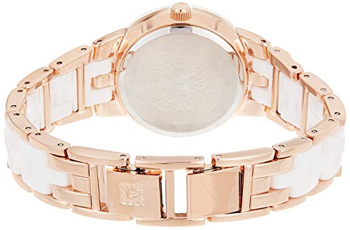 Anne-Klein-Womens-AK1610WTRG-Diamond-Dial-Rose-Gold-Tone-and-White-Ceramic-Bracelet-Watch