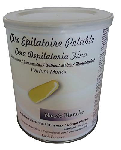 Storepil - Pot cire à épiler Pelable Nacrée blanche - 800 ml pour épilation