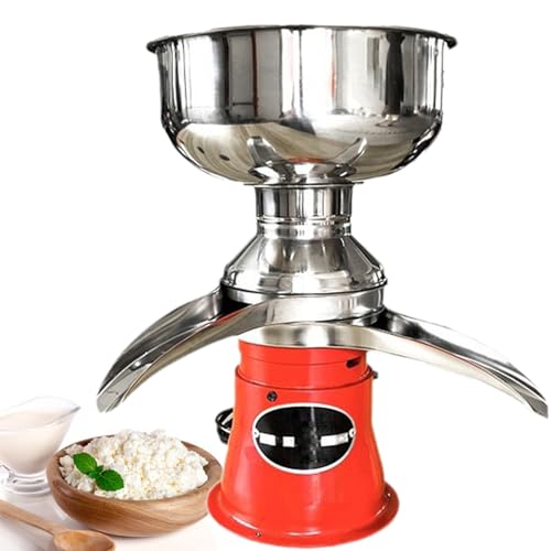 ExoticaBlend Écrémeuse Électrique Bol 5 L Séparateur de Crème Électrique 50 L/h Séparateur Centrifuge Crème en INOX 10500 TR/Min pour Séparer Produire...