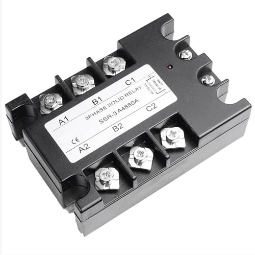 Relais statique triphasé SSR 80A avec couvercle de protection commutable en AC