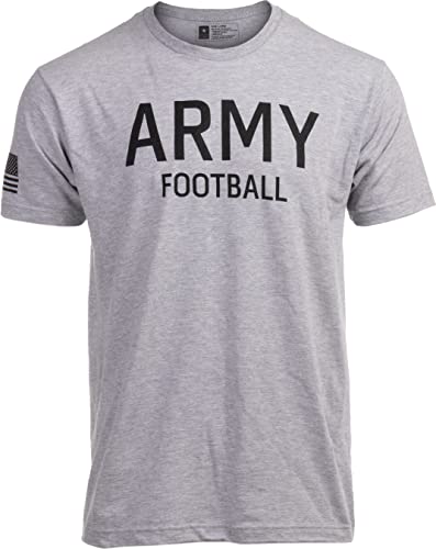 Ann Arbor T-shirt Co. Army Football Shirt | U.S. Military Physical Traning PT Infantry Workout Tee - (Foot XL)