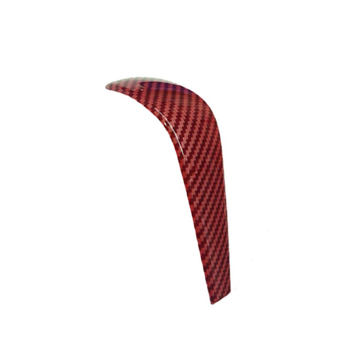 Oulesh Shift Knob Cover for BMW 1 Series 3 Series 5 Series X1 X3 X5 Z4 E90, Gear Shift Knob Protective Cover(Option A Carbon Fiber Pattern red)