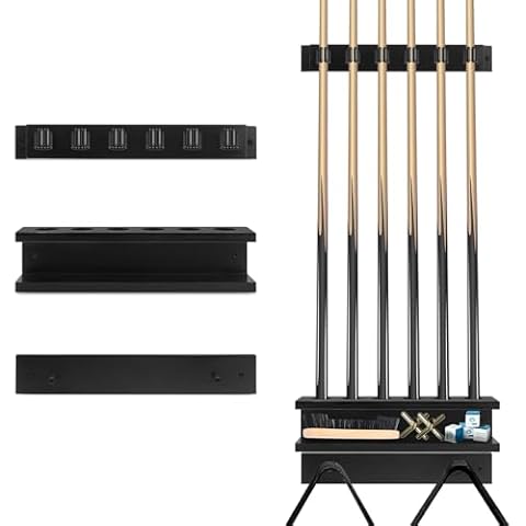 Giassvio Pool Stick Holder Wall Mount Cover