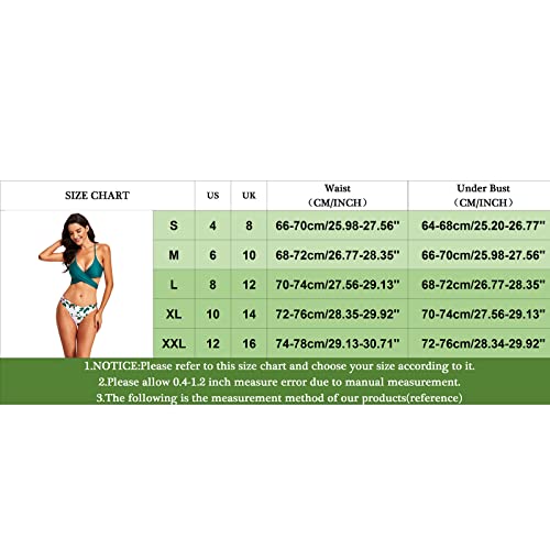Ensemble soutien-gorge bikini vert taille L résolvant le manque de maintien