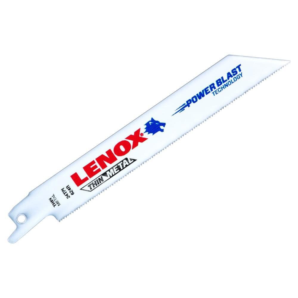 Lenox herramientas – Hojas para sierra de sable (bimetálicas), propósito General, 15,2 cm), 24 tpi, 25-Pack (20496b624r)