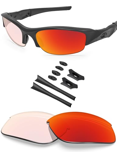 Image of BLAZERBUCK Replacement Lenses & Sock Kit for Oakley Flak Jacket OO9008 Sunglass