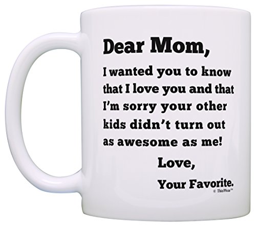 Anniversary Gag Gifts For Parents Dear Dad And Dear Mom Sorry Your Other Kids Didn't Turn Out As Awesome As Me Love Your Favorite Parents Appreciation Gift 2 Pack Gift Coffee Mugs Tea Cups Mom And Dad #TOP1