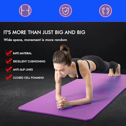 Image of Mommers Yoga Mat 4mm Thickness I Anti Slip EVA Workout Mat for Men & Women I 6x2 Feet Lightweight Exercise Mat for Yoga I Gym, Pilates & Home Workout