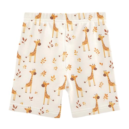 Little Giraffe Cute Prints Girls Shorts Elastic Waist Sports Shorts Girls Leggings Pants for 4-10 Years2
