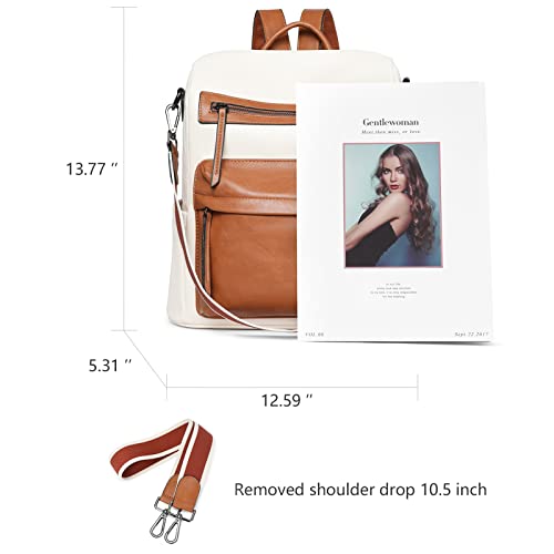 Bromen Womens Backpack Purse Fashion Leather Backpack Purse For Women Travel Shoulder Bags #TOP1