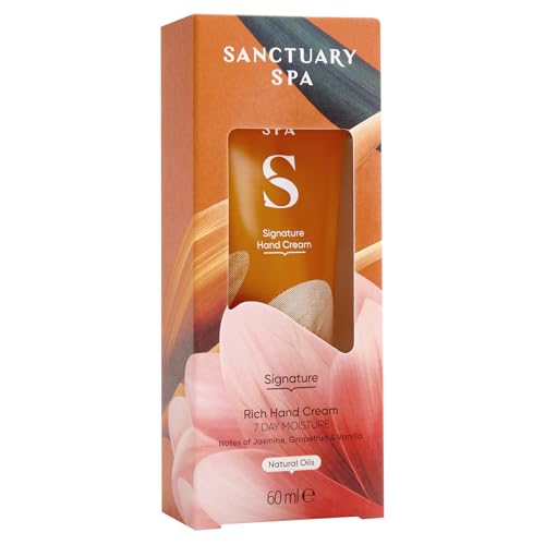 Sanctuary Spa Signature Rich Hand Cream, Moisturiser, Body Cream, Vegan and Cruelty Free 60ml