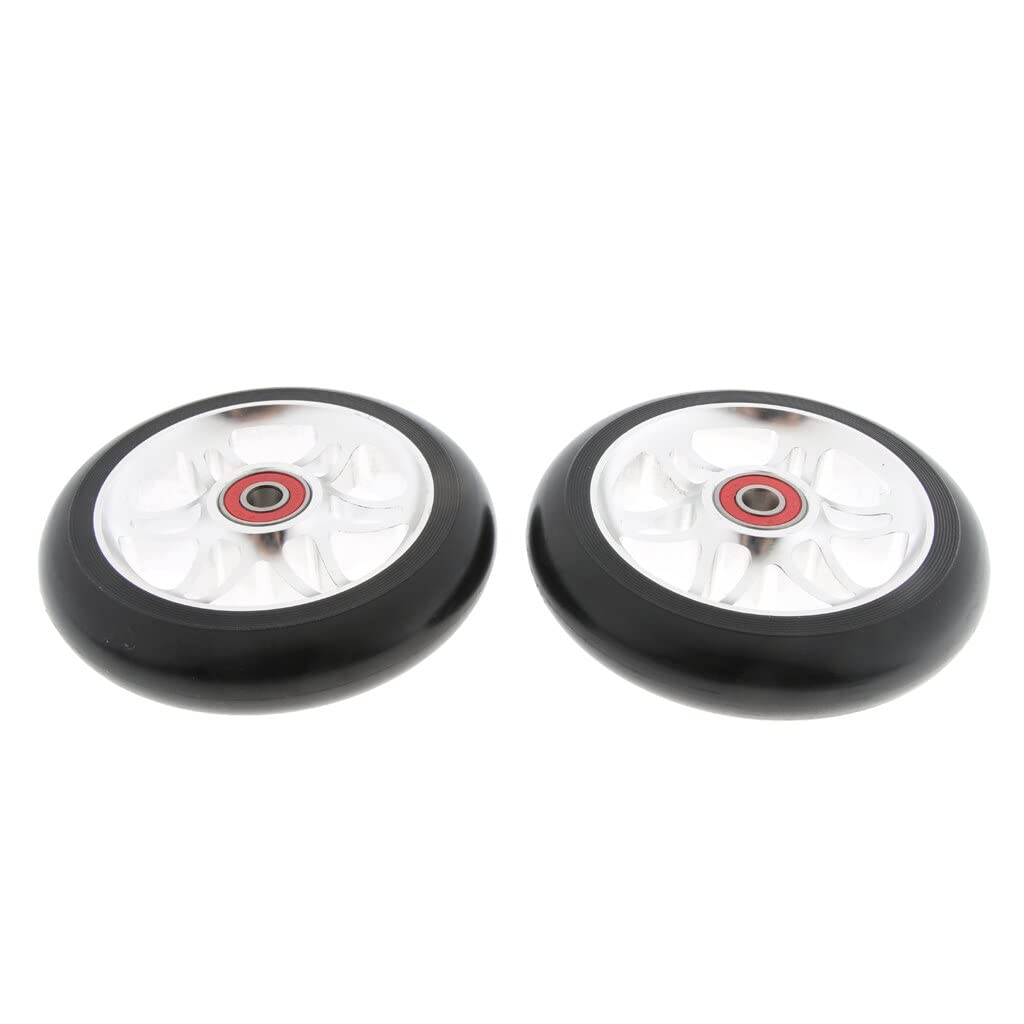 Ruote Monopattino Freestyle Ruote Scooter a 1 Paio di Ricambio 110mm Scooter Scooter Set con Cuscinetti Standard for Sport Extreme Sports 4 Color Ruote Monopattino Elettrico