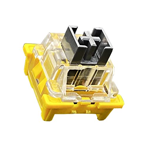 Swich peach panda cristal citron argent pour clavier mécanique personnalisé