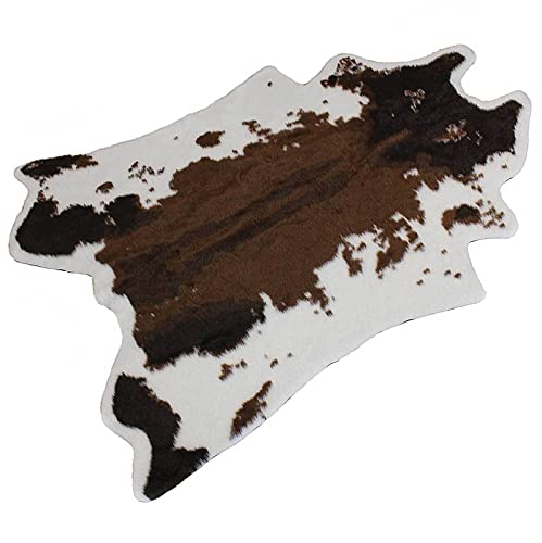SIDCO Kuhfell Teppich Rinderfell Kunstfell Fellteppich Wanddeko Cowhide Fellteppich