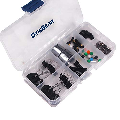 Dingbear 19 Arten von Angelzubehör Fishing Gear Set einschließlich Top Wasserfischen schwimmt Worms Jigs Tackle Box und… – Bild 5