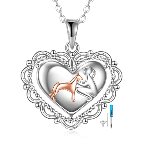 Collier urne cœur argent 925 à porter au quotidien pour chien et chat