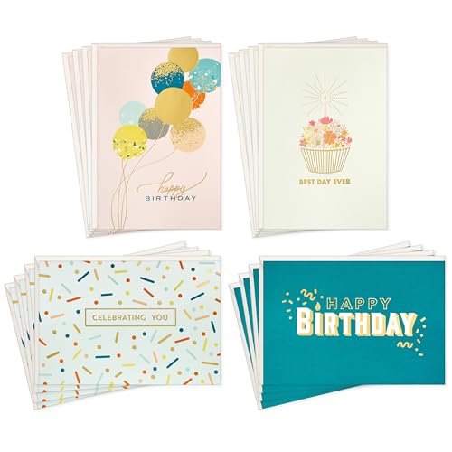 Cartes d'anniversaire vierges Hallmark avec enveloppes pour célébrer vos proches
