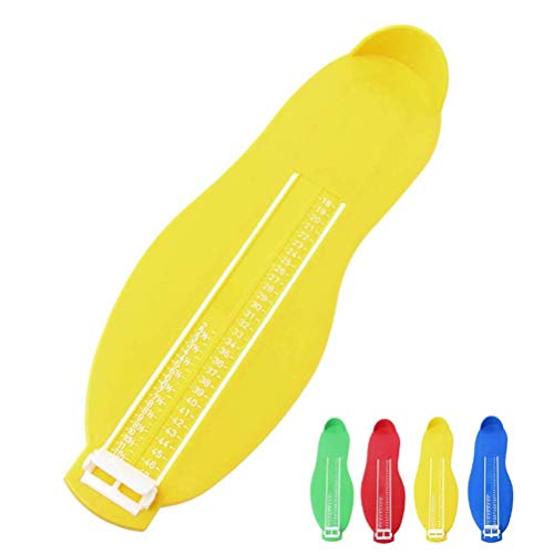 Alvhnt 1 Pcs Pédimètre Enfants et Adultes Pointure Chaussure Mesurer Pied Dispositif 18 à 47 Taille (Jaune) Cover
