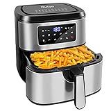 Freidora Sin Aceite Capacidad 7.5L, 1800W Freidora de Aire Tiempo y Temperatura Ajustable 11 Preprograms, Gran Panel LED Táctil Freidora Sin Aceite con Caliente Adecuada Oficina Hogar Fiesta