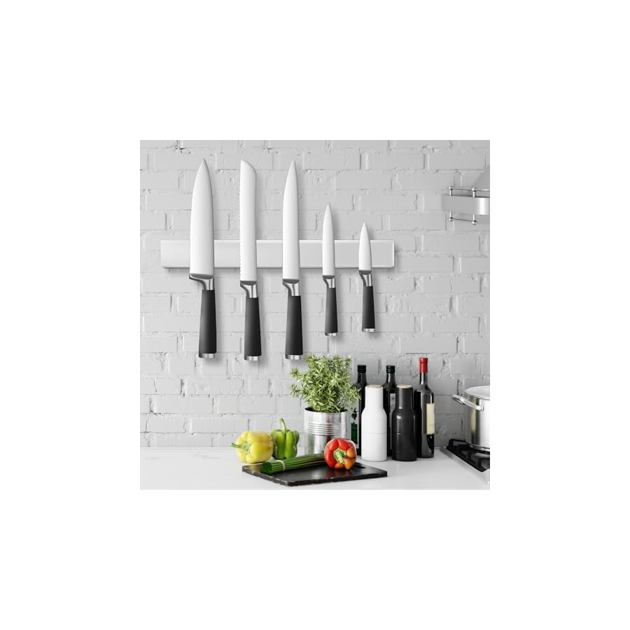 Professional-16-Magnetic-Knife-Strip-Stainless-Steel-Knife-Magnet-Rack-Bar-Holder Professional 16" Magnetic Knife Strip, Stainless Steel Knife Magnet Rack Bar Holder