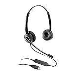 Grandstream GUV3000 Headset - Stereo - USB Type A - Wired - 150 Ohm - 100 Hz - 7 kHz - Over-The-Head - Binaural - Supra-aural - 6.56 ft Cable - Noise Cancelling Microphone