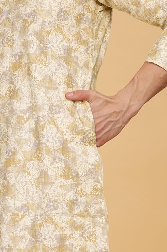 Image of BE ACTIVE Cotton Kurta for Men | Traditional and Classy Design | Indian Kurta | Full Sleeve Kurta